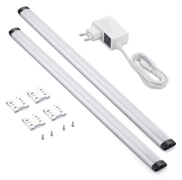SOLIGHT LED dotykové podlinkové a nábytkové svítidlo stmívatelné, 2x5W, 4100K,2x50cm