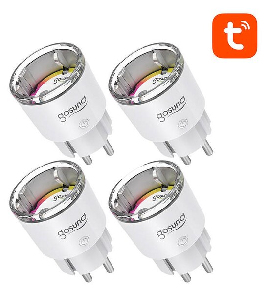 Chytrá zásuvka WiFi Gosund EP2 (4-pack) 10A Tuya