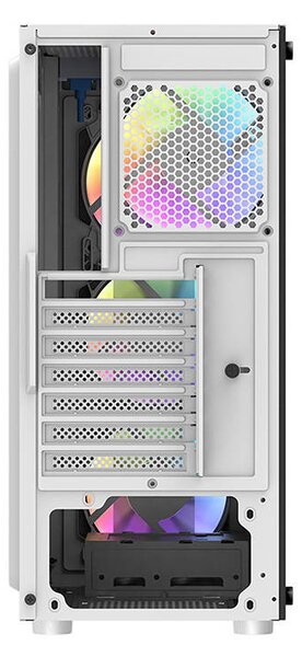 Počítačová skříň Darkflash DK151 LED se 3 ventilátory (bílá)
