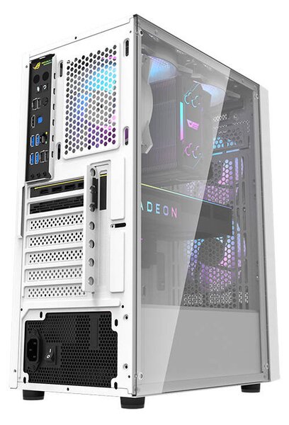 Počítačová skříň Darkflash A290 + 3 ventilátory (bílá)