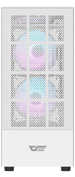 Počítačová skříň Darkflash A290 + 3 ventilátory (bílá)