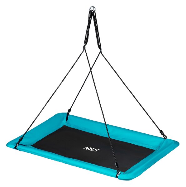 Zahradní houpačka Nils Camp čapí hnízdo tyrkysová NB5043