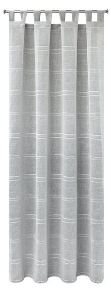 ZÁCLONA NA POUTKÁCH ARCADIA 140X250 CM STŘÍBRNÁ