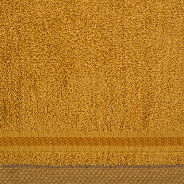 FROTÉ RUČNÍK ABBIE 100X150 CM TMAVĚŽLUTÁ