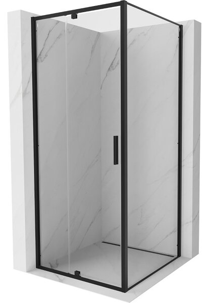 Mexen Exo sprchový kout s otočnými dveřmi 90 x 90 cm, transparentní, černý - 819-090-090-70-00