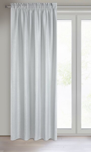 ZÁCLONA NA PÁSCE CELINE 140X270 CM STŘÍBRNÁ