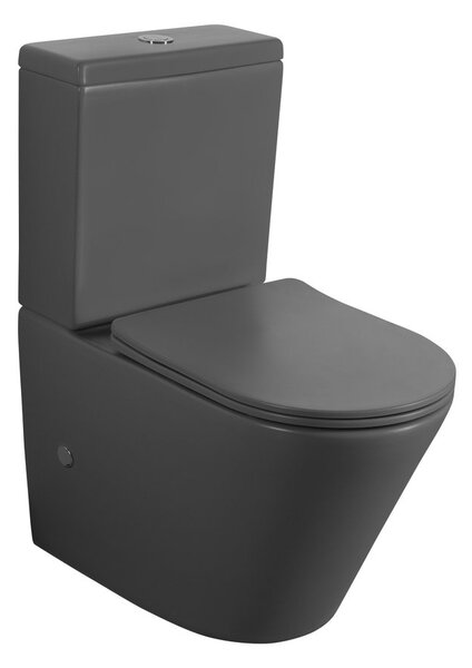 Sapho Sapho, DARIO RIMLESS WC kombi mísa s nádržkou, spodní/zadní odpad, bílá, PC1012WRGR