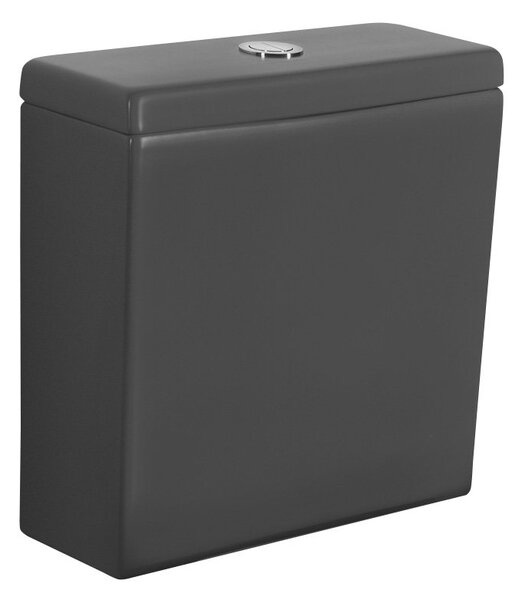 Sapho Sapho, PACO keramická splachovací nádržka pro kombi WC, šedá mat, PC1012GR-112