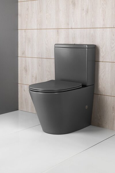 Sapho Sapho, DARIO RIMLESS WC kombi mísa s nádržkou, spodní/zadní odpad, bílá, PC1012WRGR