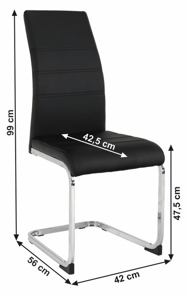 Jídelní židle Valentina (černá)