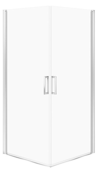 Cersanit Moduo, 2-křídlový sprchový kout 80(dveře) x 80(dveře) x 195cm, 6mm čiré sklo, chromový profil, S601-477