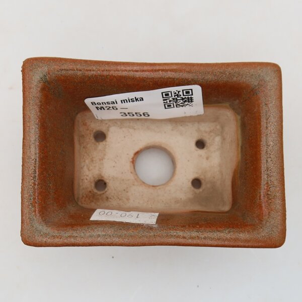 E-bonsai Keramická bonsai miska 8,5 x 6 x 4 cm hnědá
