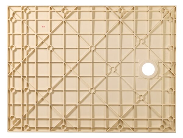 Erga Hyper, SMC sprchová vanička 80x70x2, 6 cm + sifon, béžová matná, ERG-V06-SMC-7080S-BG