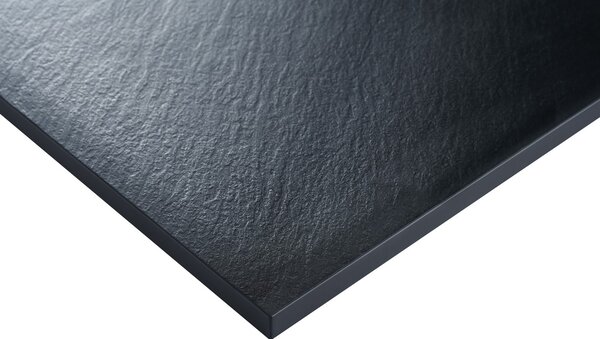 Erga Hyper, SMC sprchová vanička 100x70x2, 6 cm + sifon, černá matná, ERG-V06-SMC-7010S-BK