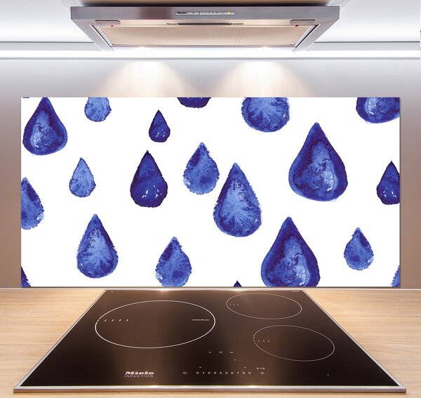 Panel do kuchyně Modré kapky pl-pksh-120x60-f-126312321