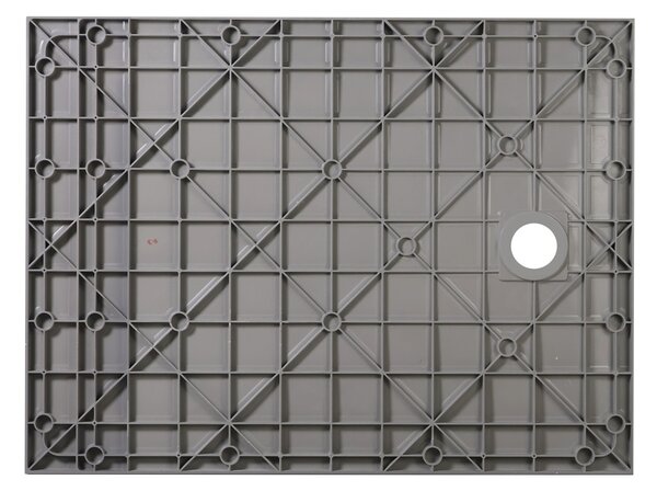 Erga Hyper, SMC sprchová vanička 80x80x2, 6 cm + sifon, šedá matná, ERG-V06-SMC-8080S-GR