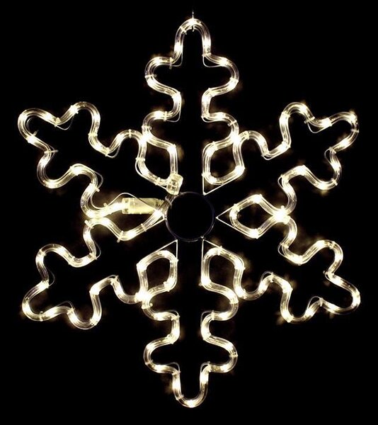 ACA Lighting LED vánoční sněhová vločka do okna 96 LED/17W/230V/IP44, teplá bílá