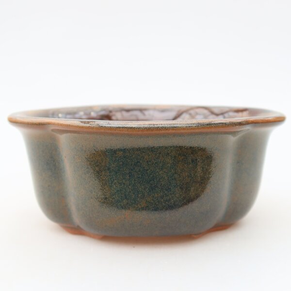 E-bonsai Keramická bonsai miska 13,5 x 11 x 6 cm hnědá