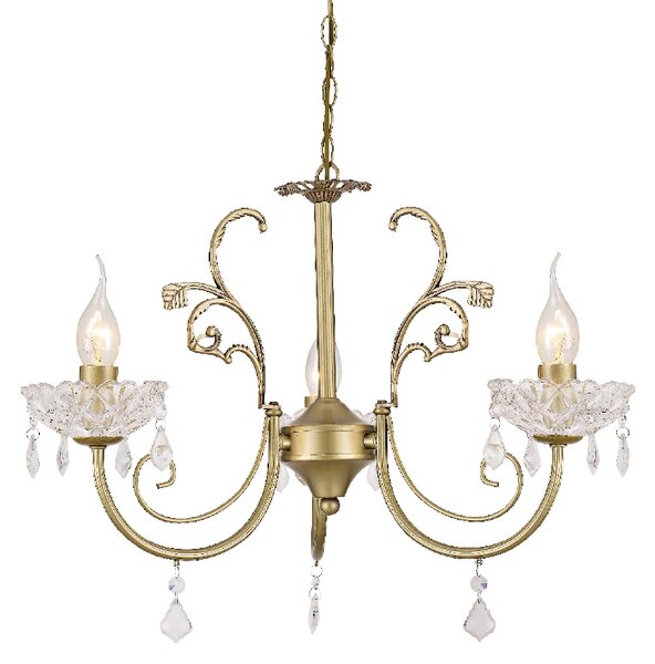 ACA DECOR Závěsné svítidlo FABERGE max. 3x40W/E14/230V/IP20