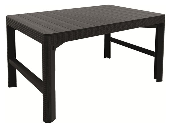 Keter stůl Lyon ratan 116 x 72 x 40 - 66 cm, grafit