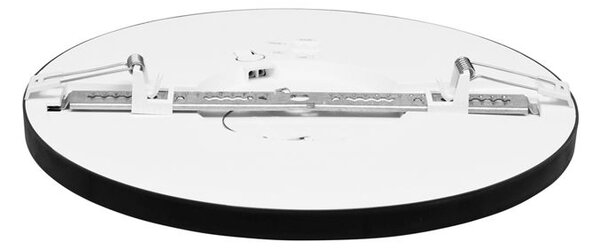 Ecolite Černý vestavný LED panel kulatý 225mm 6-18W CCT WPCB2-18W/CR