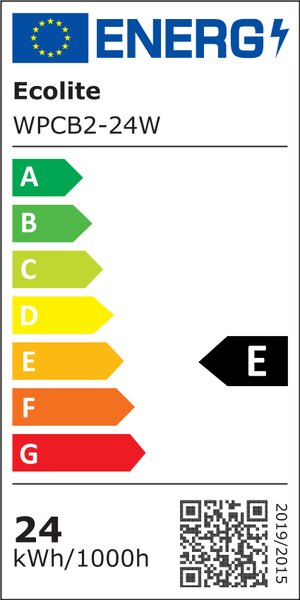 Ecolite Bílý vestavný LED panel kulatý 330mm 12-24W CCT s pohybovým čidlem WPCB2-24W/HF/BI