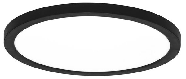 Ecolite Černý vestavný LED panel kulatý 225mm 6-18W CCT s pohybovým čidlem WPCB2-18W/HF/CR
