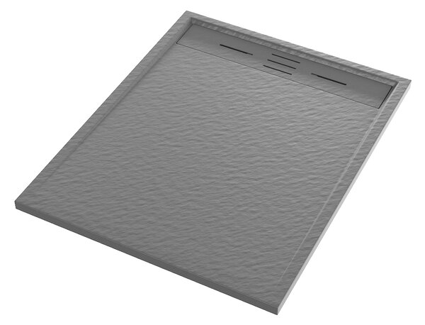 Gamma Erga Almac, SMC sprchová vanička 100 x 80 x 3 cm, šedá matná, ERG-GMA-AL-80100G