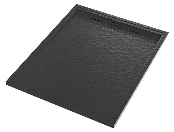 Gamma Erga Almac, SMC sprchová vanička 100 x 80 x 3 cm, černá matná, ERG-GMA-AL-80100BK