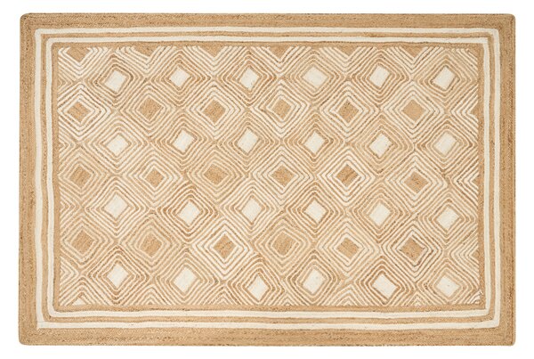 Jutový koberec 200 x 300 cm béžový MENGEN