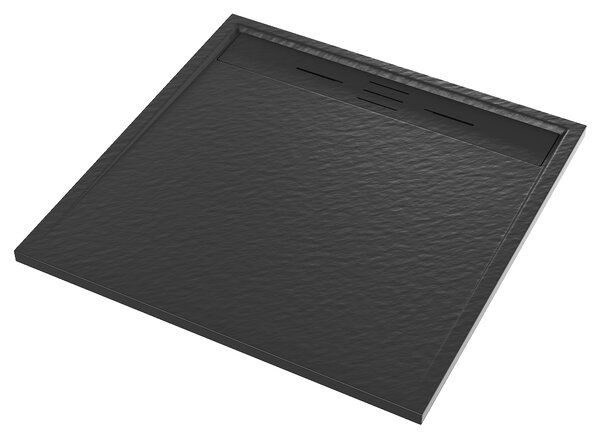 Gamma Erga Almac, SMC sprchová vanička 90 x 90 x 3 cm, černá matná, ERG-GMA-AL-9090BK