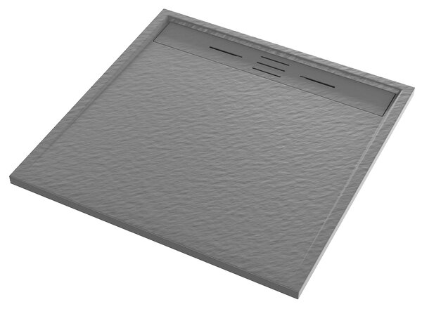 Gamma Erga Almac, SMC sprchová vanička 90 x 90 x 3 cm, šedá matná, ERG-GMA-AL-9090G