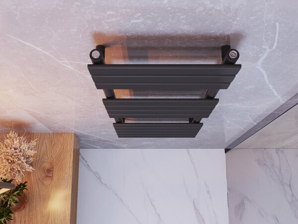 Gamma Erga Classic, topné těleso 1200x450 mm, 611W, černá matná, ERG-LAV-CLAS-120450-BK