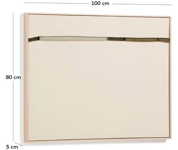 Kave Home Abstraktní obraz Deravia 100 x 80 cm