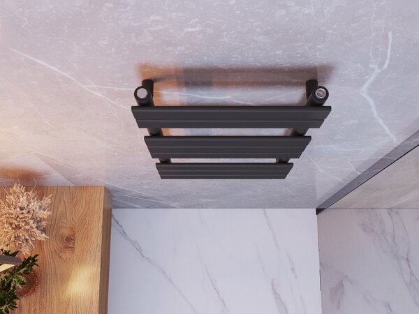 Gamma Erga Classic, topné těleso 800x450 mm, 408W, černá matná, ERG-LAV-CLAS-120450-BK