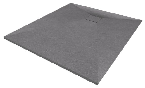 Gamma Erga Oldaf, SMC obdélníková sprchová vanička 100 x 80 cm, šedá matná, ERG-GMA-OL-80100G