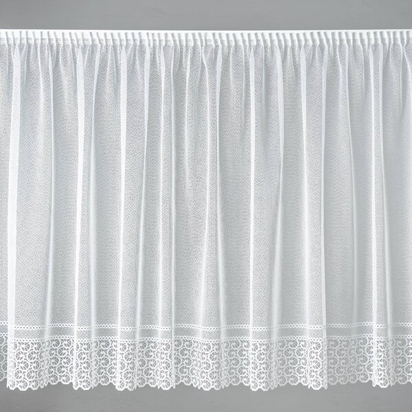 Hrubá žakárová záclona na míru - metráž, výška 40 cm (A3916)