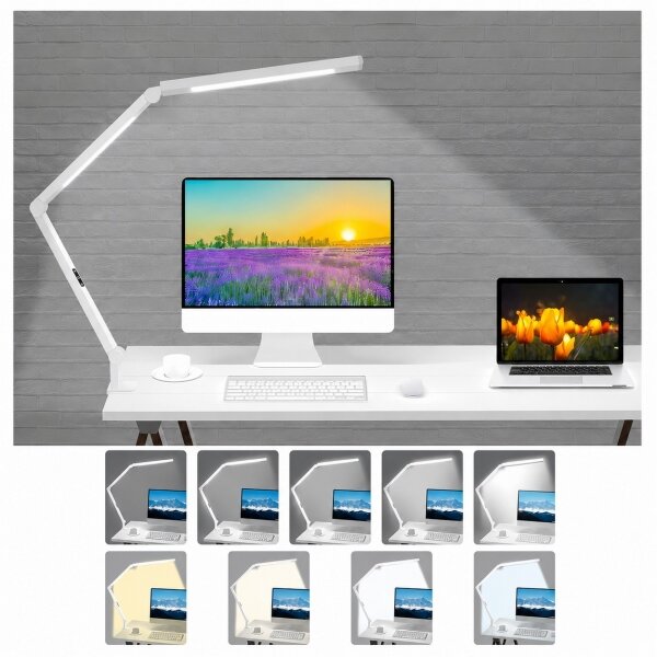 Brilagi-LED Stmívatelná dotyková stolní lampa VARIO LED/12W/230V 3000-6500K bílá