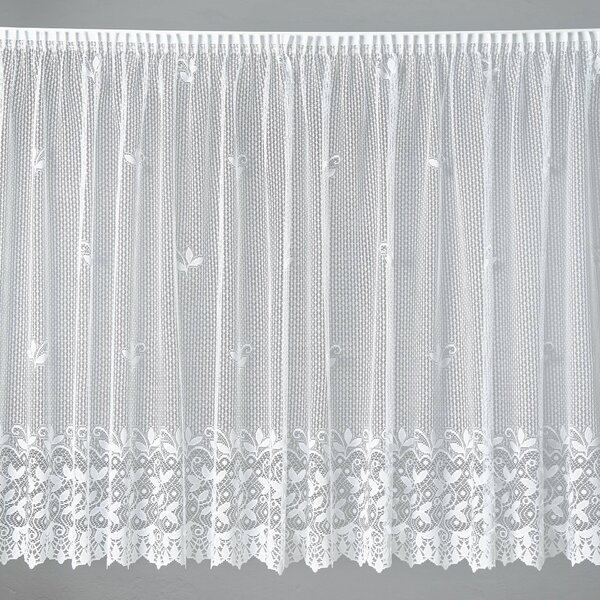 Hrubá žakárová záclona na míru - metráž, výška 150 cm (A3658)