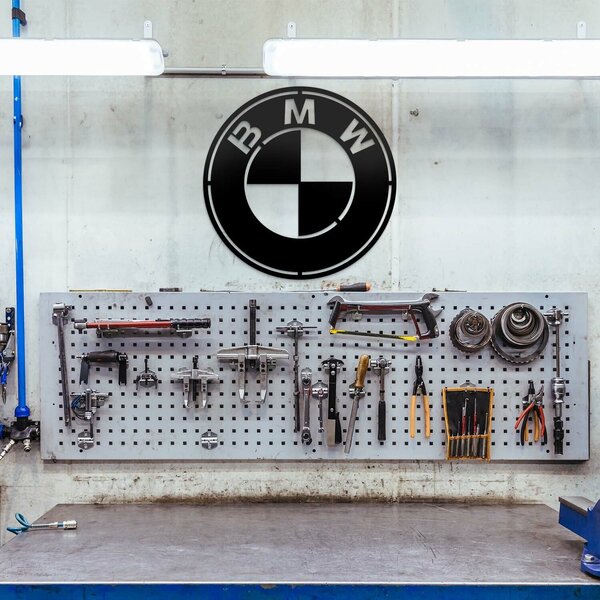 DUBLEZ | Dřevěné logo značky auta - BMW | Obraz