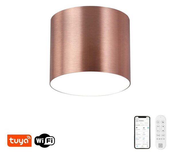 Immax NEO 07319L - LED Stm stropní sv RONDATE 18W/230V 11,5 cm Wi-Fi Tuya rose