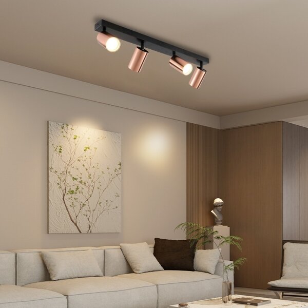 Immax NEO 08303L - Bodové svítidlo PUNTO 4xGU10/9W/230V rose gold