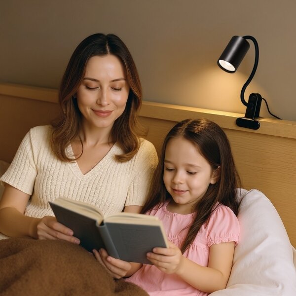 Immax NEO 08293L - Flexibilní lampa s klipem PUNTO 1xGU10/9W/230V černá