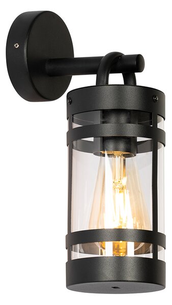 Průmyslová venkovní nástěnná lampa černá IP44 - Ruben