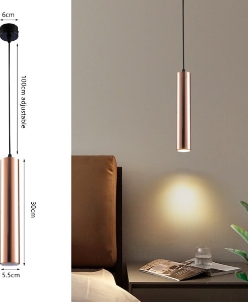 Immax NEO 08306L - Lustr na lanku PUNTO 1xGU10/9W/230V rose gold