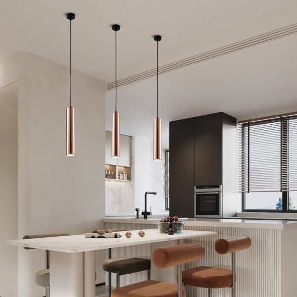 Immax NEO 08306L - Lustr na lanku PUNTO 1xGU10/9W/230V rose gold