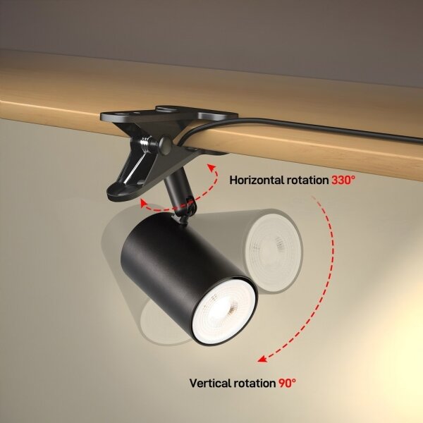 Immax NEO 08291L - Lampa s klipem PUNTO 1xGU10/9W/230V černá