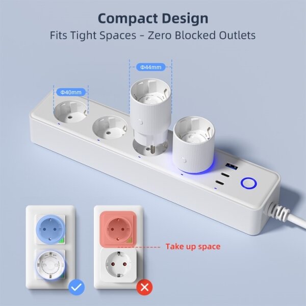 Immax NEO 07813L - Chytrá zásuvka F 3500W Wi-Fi
