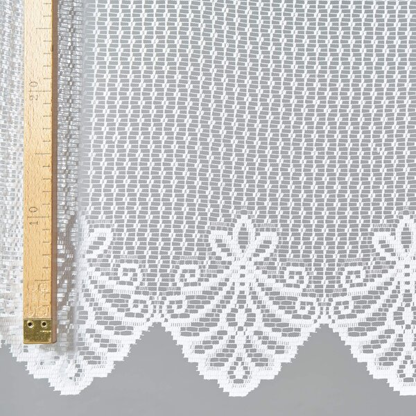 Hrubá žakárová záclona na míru - metráž, výška 30 cm (A3687)
