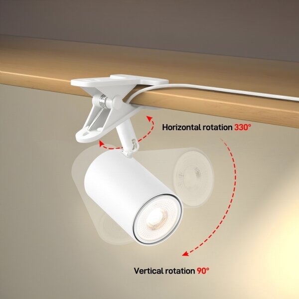Immax NEO 08292L - Lampa s klipem PUNTO 1xGU10/9W/230V bílá